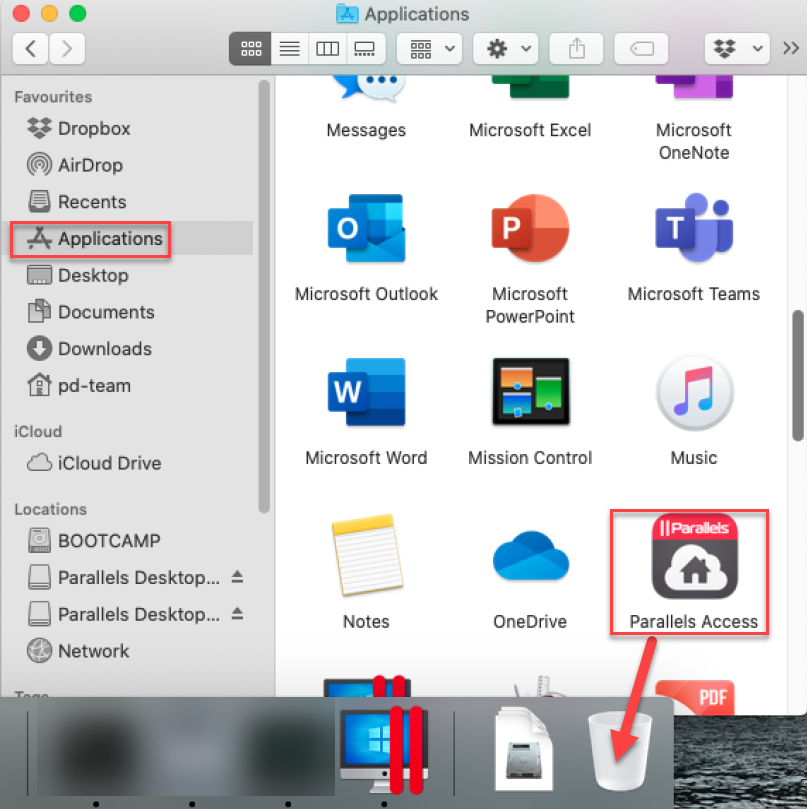 how to uninstall parallel for in mac